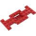 LEGO Rood Auto Basis 4 x 10 x 0.67 met 2 x 2 Open Midden (4212)