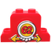 LEGO Rouge Voiture Grille avec 62 et Jaune Arrows Autocollant