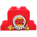 LEGO Rood Auto Rooster met 62 en Geel Arrows Sticker