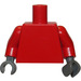 LEGO rouge Castle Minifig Torse (973)