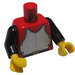 LEGO Rød Slot Torso med Breastplate og Sort Arme (973 / 73403)