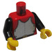 LEGO rot Castle Torso mit Breastplate und Schwarz Arme (973 / 73403)