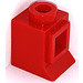 LEGO Rood Classic Venster 1 x 1 x 1 met Fixed Glas en Extended Lip