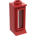 LEGO Red Classic Window 1 x 1 x 2 with Long Sill