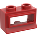 LEGO Rood Classic Venster 1 x 2 x 1 Lange dorpel, geen glas