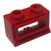 LEGO Red Classic Window 1 x 2 x 1 with Removable Glass