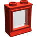 LEGO rouge Classic Fenêtre 1 x 2 x 2 (pour les briques fendues)