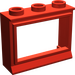 LEGO Rood Classic Venster 1 x 3 x 2 met korte dorpel