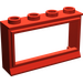 LEGO Red Classic Window 1 x 4 x 2 with Short Sill