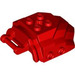 LEGO rot Cockpit Vorderseite mit Bar Griff und Bolzen auf Sides (4986)