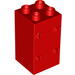 LEGO Red Column Brick 2 x 2 x 3 with Hinge fork (69714)