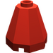 LEGO Red Cone 2 x 2 x 1.3 Octagonal (6039)