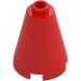 LEGO Red Cone 2 x 2 x 2 (Open Stud) (3942 / 14918)