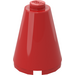 LEGO Red Cone 2 x 2 x 2 (Solid Stud)