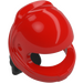 LEGO Red Crash Helmet with Black Ponytail (36293)