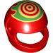 LEGO Red Crash Helmet with Bullseye (2446 / 62687)