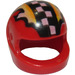 LEGO Red Crash Helmet with Checks and Flames (2446 / 43073)