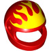 LEGO Red Crash Helmet with Yellow Flames (2446 / 29405)