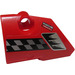 LEGO Red Curved Panel 1 Left with Air Intake, Checkered Stripe and &#039;FRAME WORK&#039; Sticker (87080)