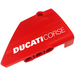 LEGO Red Curved Panel 14 Right with &#039;DUCATICORSE&#039; Sticker (64680)