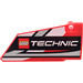 LEGO Red Curved Panel 18 Right with LEGO Technic Sticker (64682)