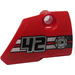LEGO Red Curved Panel 2 Right with &quot;42&quot; Sticker (87086)