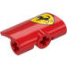 LEGO Rød Curvel Panel 2 x 3 med Ferrari Venstre (71682 / 78701)