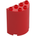 LEGO Red Cylinder 2 x 4 x 4 Half (6218 / 20430)