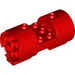 LEGO Rood Cilinder 3 x 6 x 2.7 Horizontaal Holle Studs in het middengedeelte (30360)