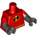 LEGO Red Dash Minifig Torso (973 / 16360)