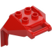 LEGO Red Design Brick 4 x 3 x 3 with 3.2 Shaft (27167)