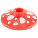 LEGO Red Dish 2 x 2 with Mushroom (4740 / 93051)