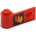 LEGO Red Door 1 x 3 x 1 Left with Flame (3822)