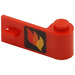 LEGO rouge Porte 1 x 3 x 1 Droite avec Flamme (3821)