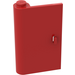 LEGO Red Door 1 x 3 x 4 Left with Solid Hinge (445 / 3193)