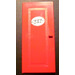 LEGO Red Door 1 x 6 x 10 with &#039;232&#039; Sticker