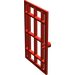LEGO Red Door 1 x 6 x 7 with Bars (4611)