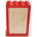 LEGO Red Door 2 x 4 x 5 Frame with White Door