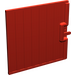 LEGO Red Door 6.5 x 5 Sliding with Vertical Lines Type 1 (4511)