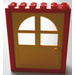 LEGO Rood Deur Kader 2 x 6 x 6 met Geel Deur