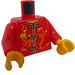 LEGO Rød Drage Dance Minifig Torso (973 / 76382)