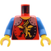 LEGO Rojo Dragón Caballero Torso (973)