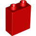 LEGO rot Duplo Backstein 1 x 2 x 2 mit Unterrohr (15847 / 76371)