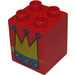 LEGO Red Duplo Brick 2 x 2 x 2 with Crown (31110)