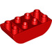 LEGO rot Duplo Backstein 2 x 4 mit Gebogen Unterseite (98224)