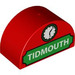 LEGO Red Duplo Brick 2 x 4 x 2 with Curved Top with &#039;Tidmouth&#039; sign with Clock (31213 / 53163)
