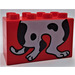LEGO Red Duplo Brick 2 x 4 x 2 with Dog Legs (31111)