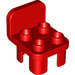 LEGO rouge Duplo Chair 2 x 2 x 2 avec Goujons (6478 / 34277)