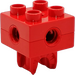 LEGO rouge Duplo Clutch Brique avec Thread (74957 / 87249)