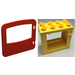 LEGO Red Duplo Door Frame with Door